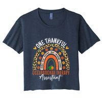 Hankful Occupational Herapy Assistant Hanksgiving Rainbow Crop Top