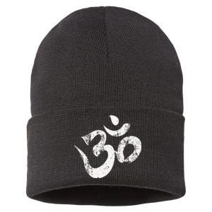 Hindu Om Hinduism Om Yoga Sustainable Knit Beanie