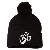 Hindu Om Hinduism Om Yoga Pom Pom 12in Knit Beanie