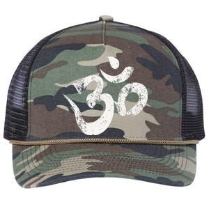 Hindu Om Hinduism Om Yoga Retro Rope Trucker Hat Cap