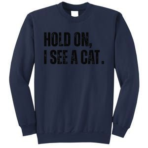 Hold On I See A Cat Sweatshirt