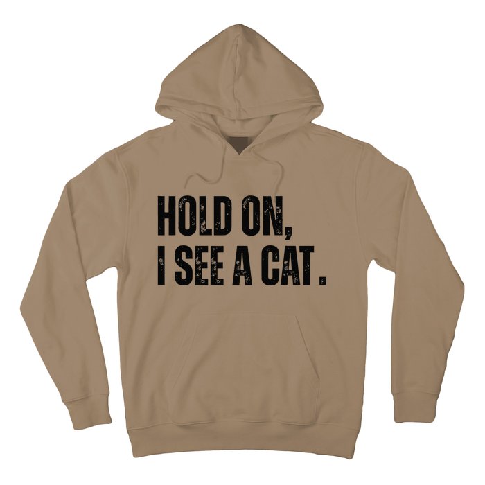 Hold On I See A Cat Hoodie