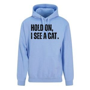 Hold On I See A Cat Unisex Surf Hoodie