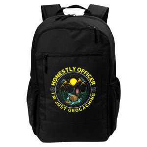 Honestly Officer IM Just Geocaching Map Reading Geocache Daily Commute Backpack