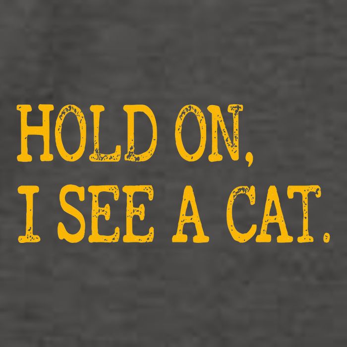 Hold On I See Cat Funny Cat Lovers Sarcastic Sayings Cats Vector Backpack