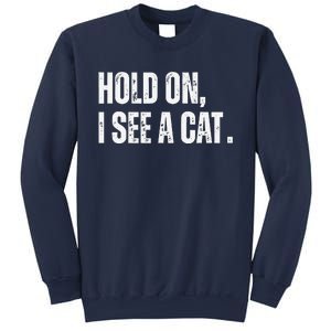 Hold On I See A Cat Sweatshirt