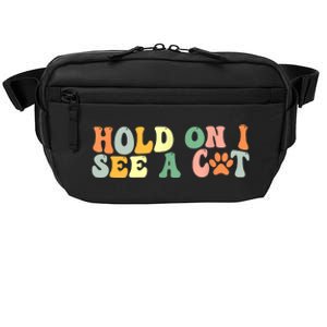 Hold On I See A Cat Funny Cat Lovers Sayings Valentines Day Crossbody Pack