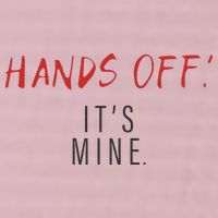 Hands Off ItS Mine Funny Trending Quote 25L Jumbo Tote