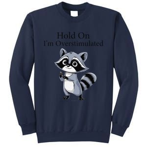 Hold On Im Overstimulated Funny Sweatshirt