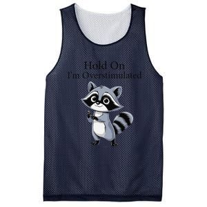 Hold On Im Overstimulated Funny Mesh Reversible Basketball Jersey Tank