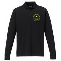 Honestly Officer IM Just Geocaching Map Reading Geocache Performance Long Sleeve Polo