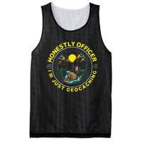 Honestly Officer IM Just Geocaching Map Reading Geocache Mesh Reversible Basketball Jersey Tank