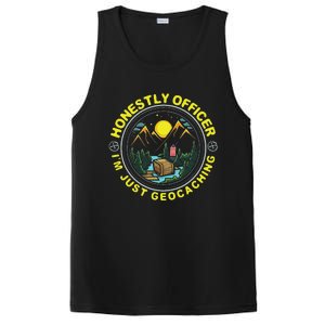 Honestly Officer IM Just Geocaching Map Reading Geocache PosiCharge Competitor Tank