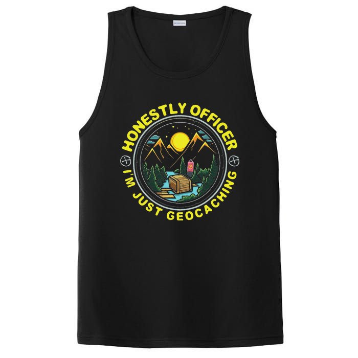 Honestly Officer IM Just Geocaching Map Reading Geocache PosiCharge Competitor Tank