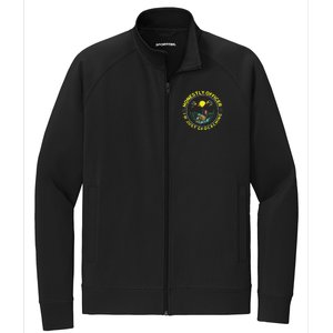 Honestly Officer IM Just Geocaching Map Reading Geocache Stretch Full-Zip Cadet Jacket