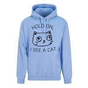 Hold On I See A Cat Funny Cat Kitten For Women Gifts Cat Mom Unisex Surf Hoodie