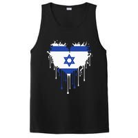 Heart Of Israel Flag I Stand With Israel Heritage Israeli PosiCharge Competitor Tank