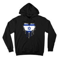 Heart Of Israel Flag I Stand With Israel Heritage Israeli Tall Hoodie