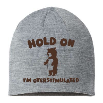 Hold On IM Overstimulated Sustainable Beanie