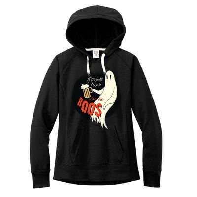 Halloween Outfit Im Just Here For The Boos Gift Women's Fleece Hoodie