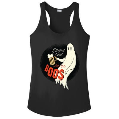 Halloween Outfit Im Just Here For The Boos Gift Ladies PosiCharge Competitor Racerback Tank