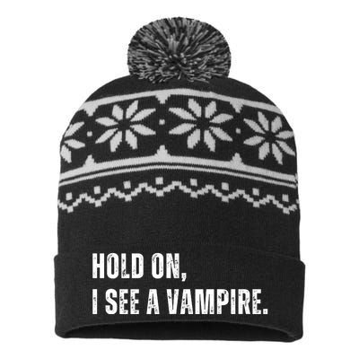 Hold On I See A Vampire USA-Made Snowflake Beanie