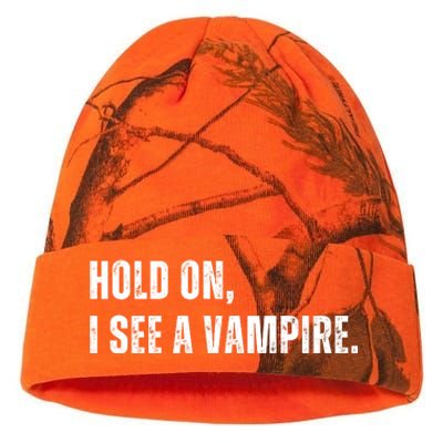 Hold On I See A Vampire Kati Licensed 12" Camo Beanie