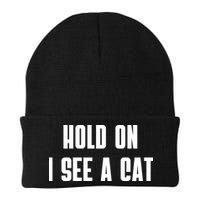 Hold On I See A Cat Cat Person Cat Lover Beanie