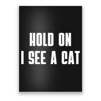 Hold On I See A Cat Cat Person Cat Lover Poster