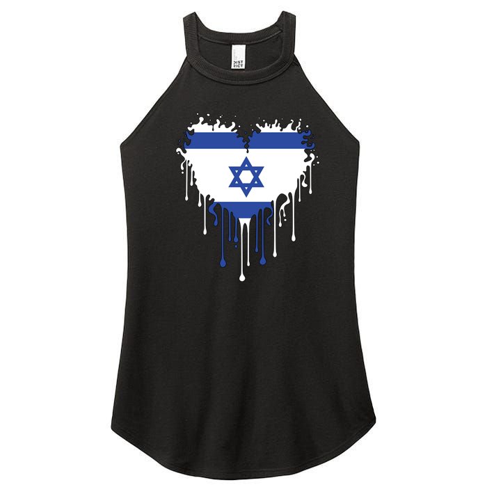 Heart Of Israel Flag Women’s Perfect Tri Rocker Tank