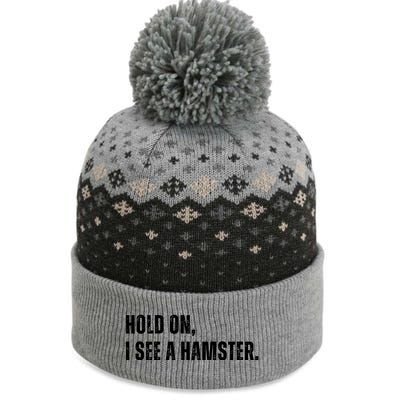 Hold On I See A Hamster The Baniff Cuffed Pom Beanie