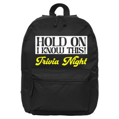 Hold On I Know This Pub Quiz Game Trivia Night 16 in Basic Backpack