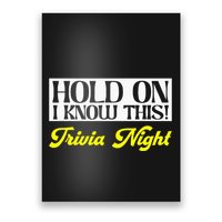 Hold On I Know This Pub Quiz Game Trivia Night Poster