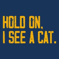 Hold On I See A Cat, Funny Cat Lovers Sarcastic Sayings Infant Baby Jersey Bodysuit