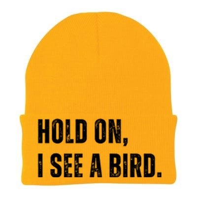 Hold On I See A Bird Knit Cap Winter Beanie