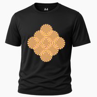 Hypnosis Optical Illusion Spiral Perspective Perception Gift Cooling Performance Crew T-Shirt