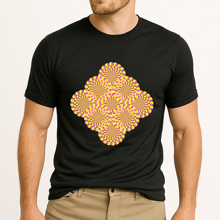 Hypnosis Optical Illusion Spiral Perspective Perception Gift Cooling Performance Crew T-Shirt