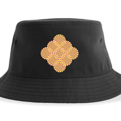 Hypnosis Optical Illusion Spiral Perspective Perception Gift Sustainable Bucket Hat