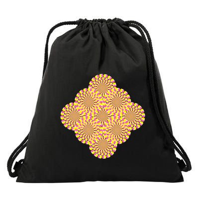 Hypnosis Optical Illusion Spiral Perspective Perception Gift Drawstring Bag