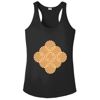 Hypnosis Optical Illusion Spiral Perspective Perception Gift Ladies PosiCharge Competitor Racerback Tank
