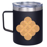 Hypnosis Optical Illusion Spiral Perspective Perception Gift 12oz Stainless Steel Coffee Mug