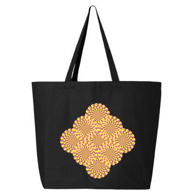 Hypnosis Optical Illusion Spiral Perspective Perception Gift 25L Jumbo Tote