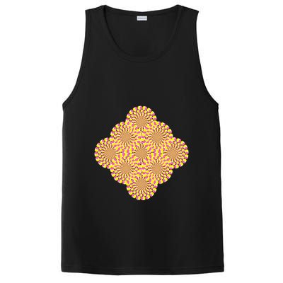 Hypnosis Optical Illusion Spiral Perspective Perception Gift PosiCharge Competitor Tank