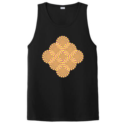 Hypnosis Optical Illusion Spiral Perspective Perception Gift PosiCharge Competitor Tank