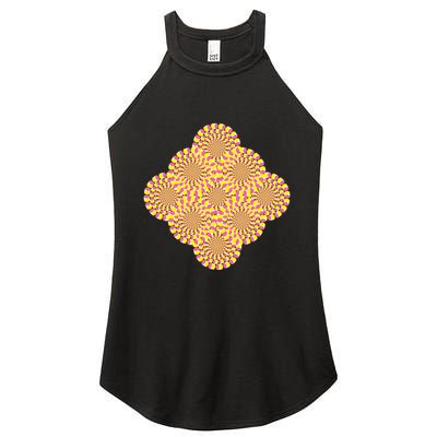 Hypnosis Optical Illusion Spiral Perspective Perception Gift Women's Perfect Tri Rocker Tank