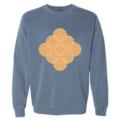 Hypnosis Optical Illusion Spiral Perspective Perception Gift Garment-Dyed Sweatshirt