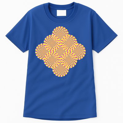 Hypnosis Optical Illusion Spiral Perspective Perception Gift Tall T-Shirt