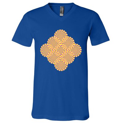 Hypnosis Optical Illusion Spiral Perspective Perception Gift V-Neck T-Shirt