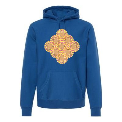 Hypnosis Optical Illusion Spiral Perspective Perception Gift Premium Hoodie