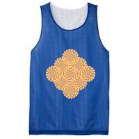 Hypnosis Optical Illusion Spiral Perspective Perception Gift Mesh Reversible Basketball Jersey Tank